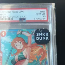 PSA 10 Nami OP01-016 Parallel Alt Art R Romance Dawn One Piece Card Japan - Image 4