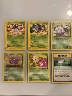 Pokemon Team Rocket Aquapolis Lot 28 Cards Koffing Weezing Meowth Ekans Arbok - Image 5