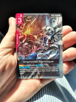 Bandai Improved Technique 6003-109 Command R 6003 Gundam War TCG Card - Image 1