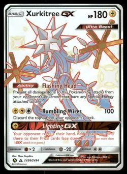 Pokemon Cards Xurkitree GX SV58/SV94 Hidden Fates Rare Shiny GX NM - Image 1