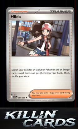 Hilda 084/086 Pokemon Uncommon SV: White Flare Card NM - Image 1