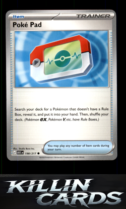 Poke Pad 198/217 Pokemon Common ME: Ascended Heroes Card NM - Image 1
