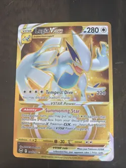 Pokemon TCG Lugia VSTAR Gold Secret Rare Card 211/195 NICE SP - Image 1