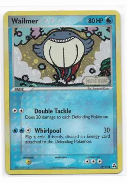 Wailmer 69/92 Pokemon Legend Maker Rare Card Stamped Holo - Image 1