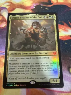 MTG Marisi, Breaker of the Coil Commander 2019 Foil Misprint - Image 1