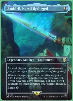 Anduril, Narsil Reforged Foil (Lord of the Rings) 0491 A - Image 1