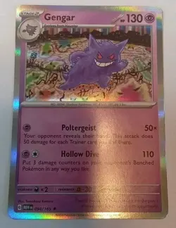 Pokemon Tcg Gengar Pokemon 151 Holo Rare 094/165 NM - Image 1
