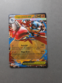 Pokemon TCG Mega Lucario Ex Double Holo Rare Mega Evolutions English - Image 1