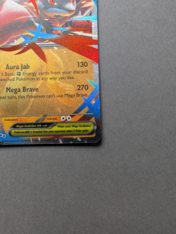 Pokemon TCG Mega Lucario Ex Double Holo Rare Mega Evolutions English - Image 4
