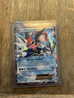 Pokemon TCG Ash-Greninja EX XY133 Holo Rare Promo Card LP Condition - Image 1