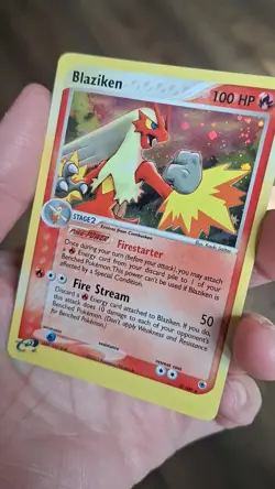 Pokemon Card Blaziken Ruby and Sapphire Holo Rare 3/109 - Image 2