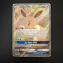 (NM) 2019 Eevee GX Pokemon TCG S&M Black Star Promo Full Art Holo #SM233 Rare - Image 1