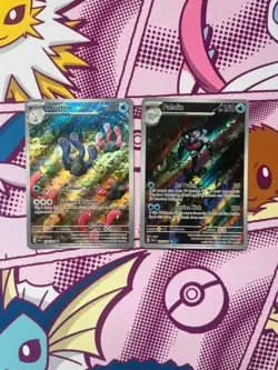 Pokemon - Paldean Fates BUNDLE (x2) - Wugtrio 224/091 & Palafin 225/091 - NM #2 - Image 1