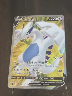 Pokemon Lugia V 185/195 Silver Tempest Ultra Rare Holo Full Art 220HP Basic - Image 1