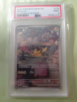 2023 POKEMON 151 PIKACHU ILLUSTRATION RARE #173 PSA 9 MINT - Image 1