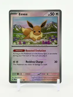 Pokemon Eevee (Master Ball Pattern) 074/131 Sv: Prismatic Evolutions Holo - Image 1