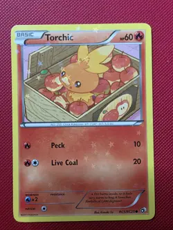 Torchic RC5/RC25 Holo Common Pokemon Legendary Treasures Radiant Collection - Image 1