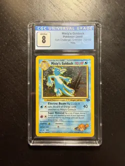 2000 Pokemon Misty’s Golduck #12 Gym Challenge Holo CGC 8 - Image 1