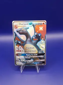 Pokemon Charizard GX SV49/SV94 Hidden Fates Shiny Vault Full Art Holo Rare (HP) - Image 1