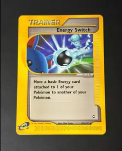 ENERGY SWITCH 120 UNCOMMON AQUAPOLIS POKEMON LIGHTLY PLAYED - Image 1