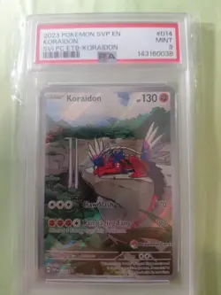 Koraidon 14 Pokemon Center Etb Black Star Promo Full Art Holo PSA 9 Mint - Image 1