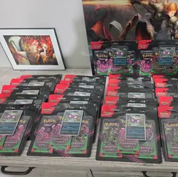 Pokemon SHROUDED FABLE 3 Pack Blister & Promo - SV6.5 - Lot Of 27 sealed 3 packs - Image 1