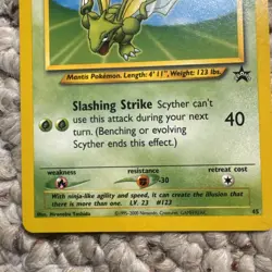 Scyther WOTC Black Star Promo #45 Pokemon TCG League Promo 2001 Vintage - Image 3