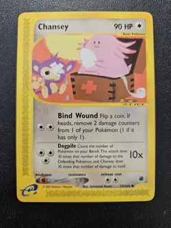 Pokemon Expedition Chansey 72/165 EXC-NEAR MINT - Image 1