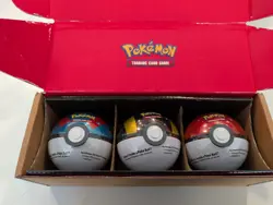 Poke Ball Tin 3-Pack Bundle 2024 Factory Sealed Amazon Exclusive Pokemon TCG - Image 2