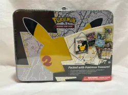 2021 Pokemon Sword and Shield Celebration Collector’s Chest Lunch Box Tin Sealed - Image 1