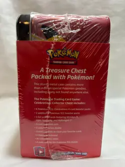 2021 Pokemon Sword and Shield Celebration Collector’s Chest Lunch Box Tin Sealed - Image 4