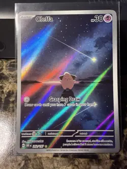 Pokemon Cleffa Obsidian Flames Illustration Rare Full Art Holo 202/197 30 HP - Image 1