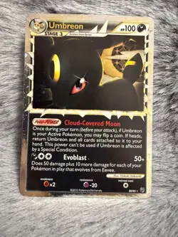 Pokemon TCG Umbreon Prime 86/90 HGSS Undaunted Ultra Rare Holo NM - Image 1