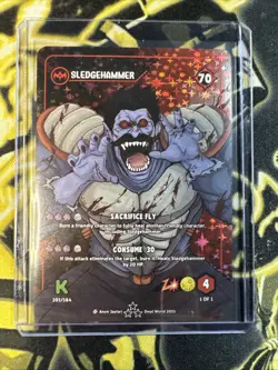 Dead World TCG Sledgehammer 201/184 SR Borderless Holo Card Kickstarter🔥 - Image 1