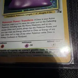 Ditto 3/62 Fossil Rare Holo Wizards of the Coast 1999 Card - Image 3