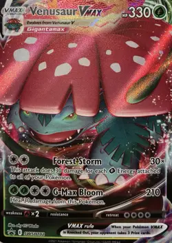 Venusaur VMAX SWSH102 SWSH: Sword & Shield Promo Cards Holo - Image 1