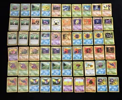 Pokemon 1st Edition Card Lot (80) Mix Non-Holo Unlimited Fossil Jungle 1999 WOTC - Image 1