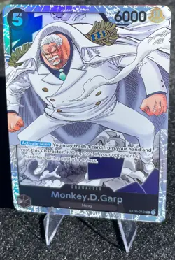 One Piece Card Game Monkey.D.Garp ST06-012 Super Rare NM English - Image 1
