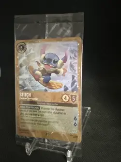 Stitch Carefree Snowboarder 42/P3 Promo Card-Sealed Lorcana Winterspell - Image 2