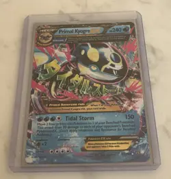 TCG Primal Kyogre EX Card 55/160 Primal Clash Holo Ultra Rare - Image 1