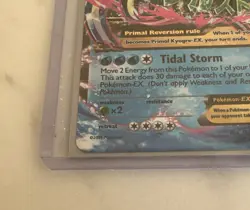 TCG Primal Kyogre EX Card 55/160 Primal Clash Holo Ultra Rare - Image 2