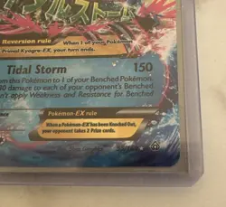 TCG Primal Kyogre EX Card 55/160 Primal Clash Holo Ultra Rare - Image 3
