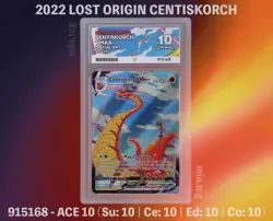 Pokemon Centiskorch VMAX Lost Original ACE 10 Graded Card - Perfect Subgrades ✨ - Image 1
