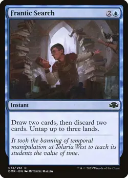 1x Frantic Search - Foil NM Eng MTG - Dominaria Remastered - Image 1