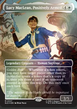 SECRET LAIR X FALLOUT: BEYOND VAULT 33 FOIL EDITION​ + SILVER SHROUD COSTUME NEW - Image 5