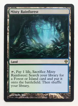 Zendikar Misty Rainforest LP-NM MTG Magic the Gathering - Image 1