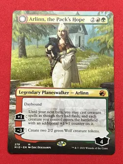 Arlinn, the Pack's Hope Borderless #279 | MID Innistrad: Midnight Hunt | MTG - Image 1