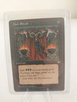 Vintage MTG Magic the Gathering Dark Ritual Ice Age (#8) LP - Image 1