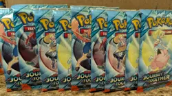 NINE (9) Journey Together Booster Packs Pokemon TCG Scarlet & Violet - Image 1