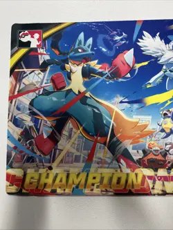 Mega Lucario vs Gardevoir Play Pokemon Official TCG Champion League Cup Playmat - Image 2